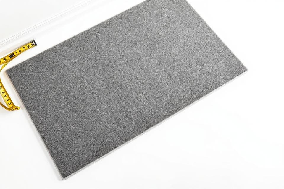 Custom sized grey mat